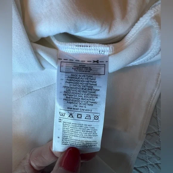 Adidas Hooded Sweatshirt Sportswear, white, Women’s Large (NWT) - Picture 11 of 11